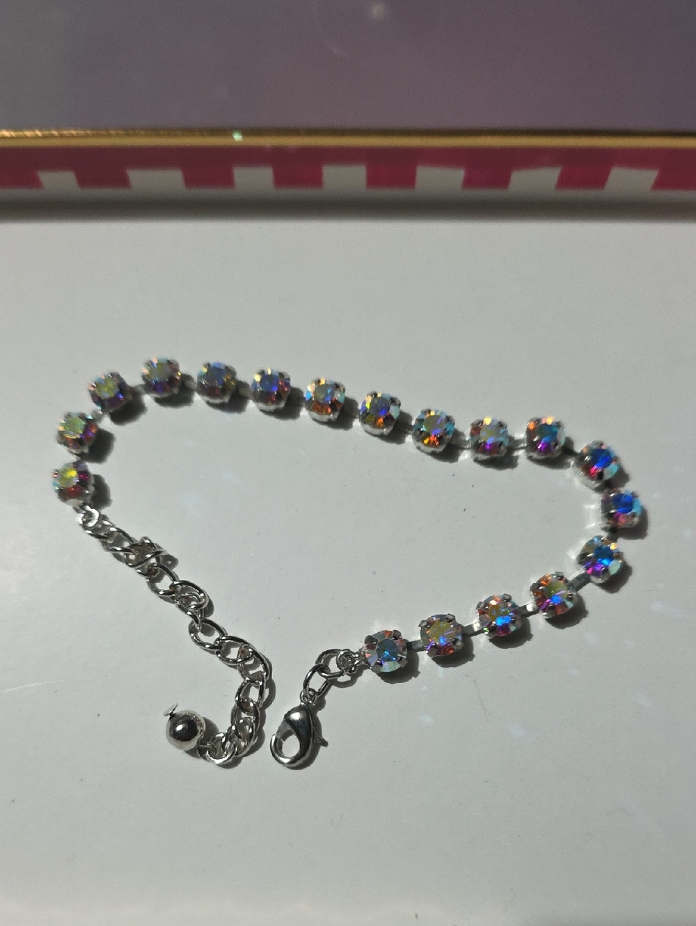 Aurora Crystal Tennis Bracelet - Silver